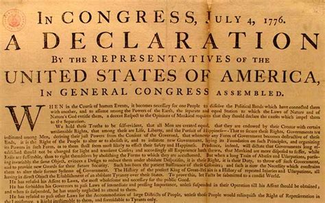 George Washington Fotos Declaración De Independencia