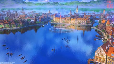 Lake City By Arsenixc On Deviantart Anime Scenery Fantasy Art