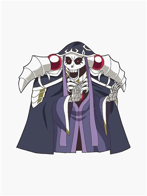 Overlord Ainz Ooal Gown Sticker By Lawliet1568 Redbubble Albedo