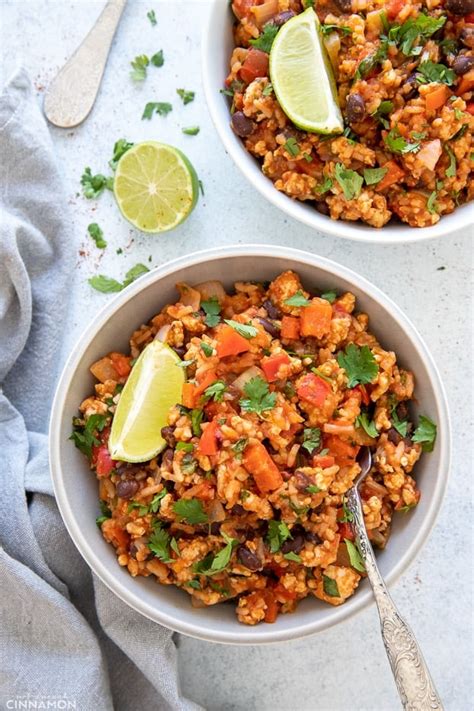 Mexican Ground Turkey Rice Bowls Not Enough Cinnamon