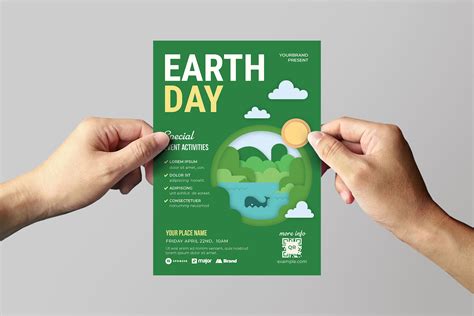 Modern Earth Day Flyer Template Psd Ai Vector Brandpacks