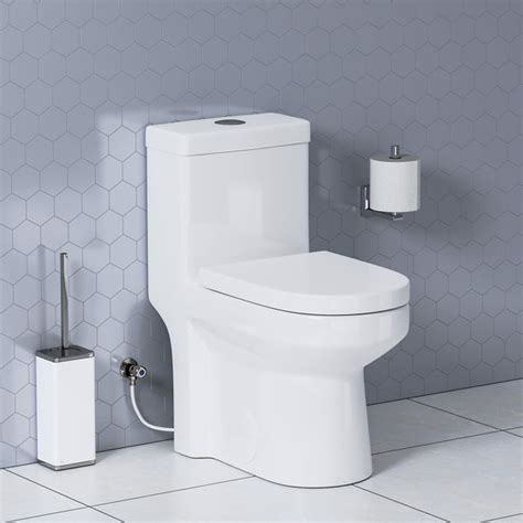 Horow Dual Flush 128gpf Round One Piece Toilet With Glazed Surface