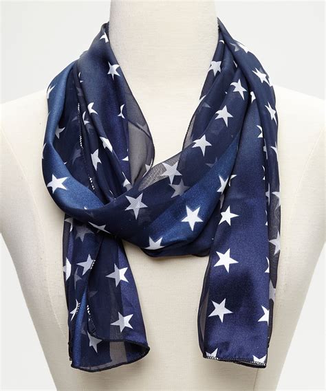 Blue And White Star Scarf Zulily