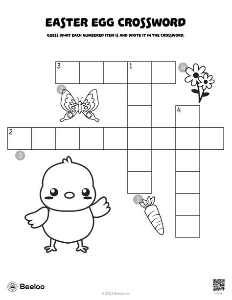 Easter Egg Crossword Beeloo Printable Crafts And Activities For Kids