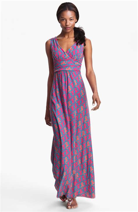 Lilly Pulitzer® Sloane Seahorse Print Cotton Maxi Dress Nordstrom