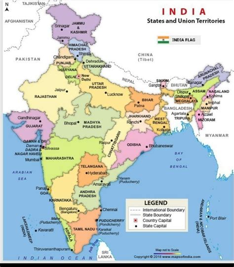 World Map India Neighbouring Countries Wayne Baisey