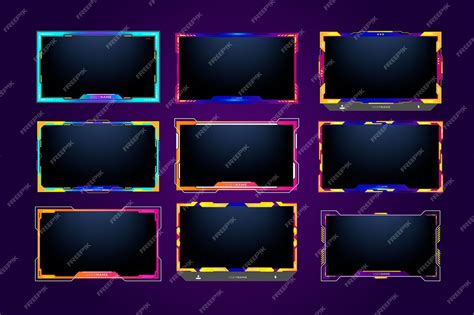 Premium Vector Twitch Stream Overlay Package Including Facecam