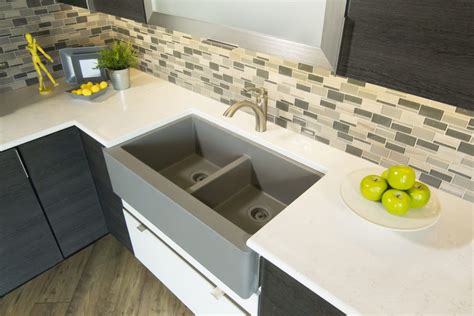 Quartz Composite Farmhouse Sink Kitchen And Bath Design News