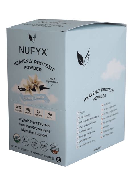 Heavenly Protein Powder Creamy Vanilla 10 Packets 26g