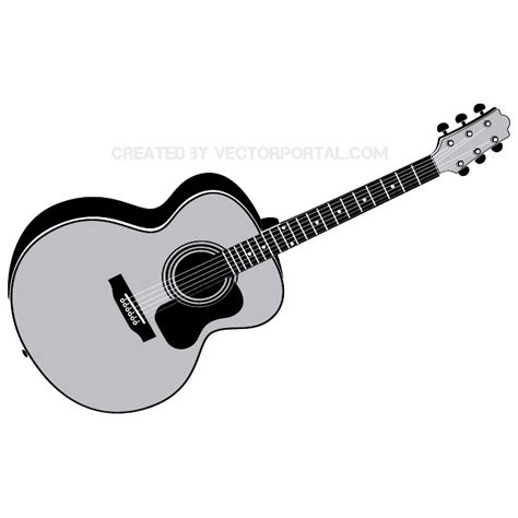 Acoustic Guitar Royalty Free Stock Svg Vector