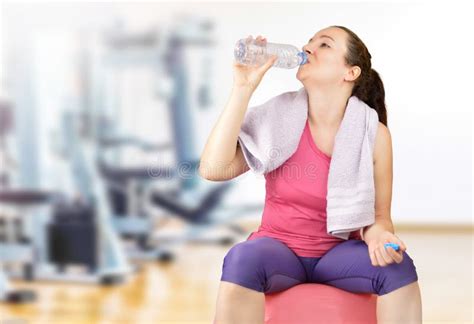 Fitness Woman Drinking Water Stock Photo Image Of Bodycare Center