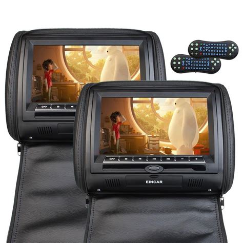 Twin Screens 9 Inch Portable Car Dvd Player Remote Control Hd Lcd Dvd