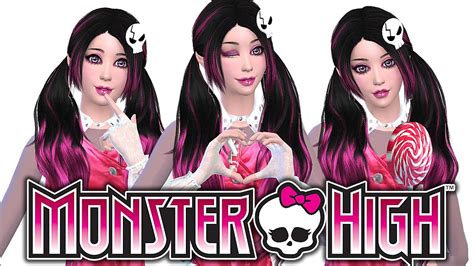 The Sims 4 Create A Sim Draculaura Monster High Inspired Youtube