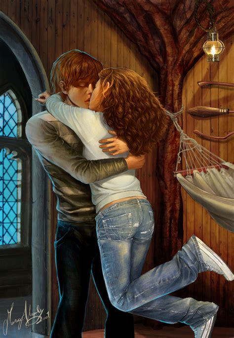 deathly hallows kiss harry potter fan art 8851113 fanpop