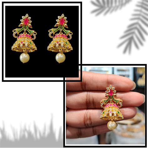 One Gram Gold Earrings ~ Sri Fine Jewellery In 2020 Fine Jewelry