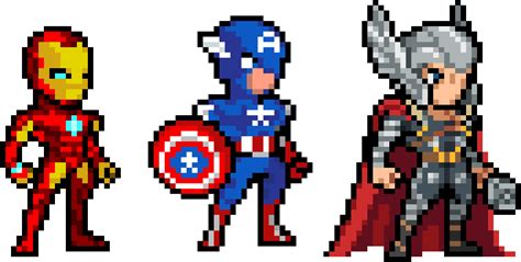 Avengers Pixel Art By Markiro