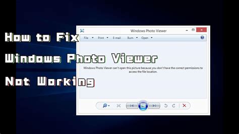 6 Ways To Fix Windows Photo Viewer Cant Open The Pictures