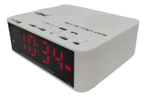 Rel Gio Despertador Digital R Dio Fm Duplo Alarme Bluetooth Mercadolivre