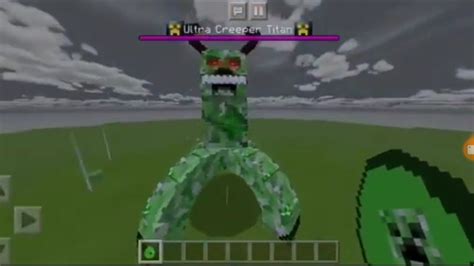 Ultra Creeper Titan Addon Di Minecraft Pe Mcpe Youtube