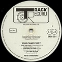 Pete Townshend - Who Came First (1972, Vinyl) | Discogs