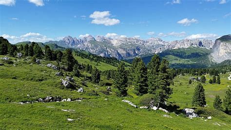 Hd Wallpaper Dolomites Bergwelt Südtirol Mountains Nature Sky