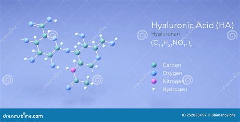 Hyaluronic Acid Hyaluronan HA Stock Illustration Illustration Of