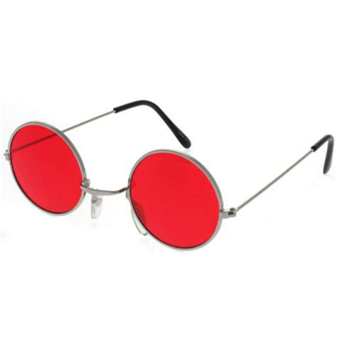 Lennon Hippy Glasses Red Costume World