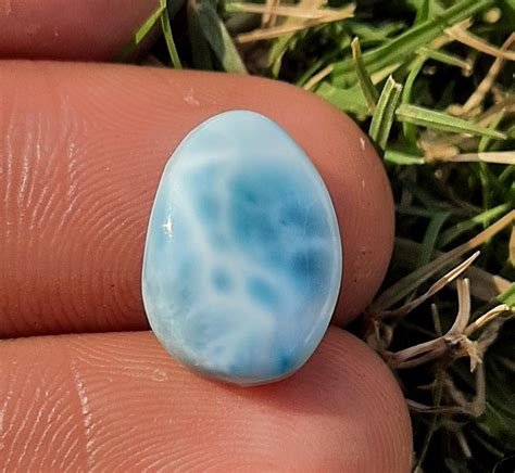 Natural Blue Color Larimar Cabochon Jewelry Making Gemstone Etsy