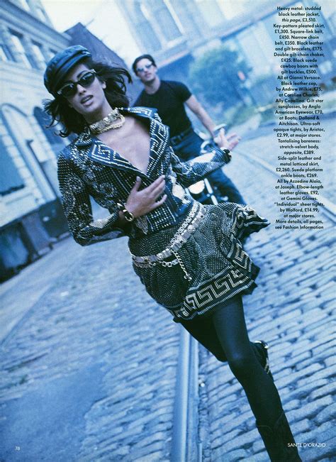 Yasmeen Ghauri 90s Editorial Versace