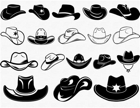 Cowboy Hat Svg Western Svg Cowboy Svg Cowboy Hat Png Etsy