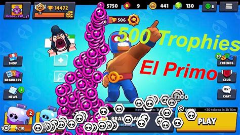 He's a brooding jungle warrior that fires a burst of 3 explosive arrows with a slight spread, increasing the chances of hitting an enemy. Meteor Rush Star Power El Primo 500 Trophies Brawl Stars ...