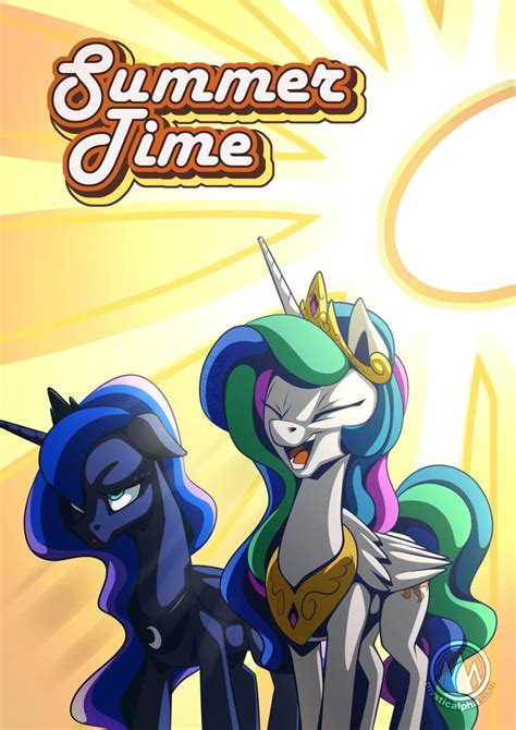 Celestia And Luna Summer Time By Mysticalpha On Deviantart Celestia