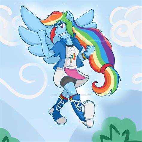 Rainbow Dash Pony Up Sky Strut By Yoshimarsart On Deviantart