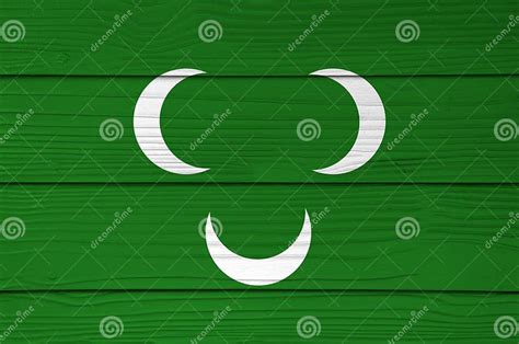 Ottoman Tripolitania 18th Century Flag Color Painted On Fiber Cement