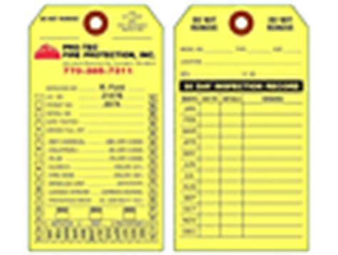 Fire extinguishers are devices commonly found indoors and are used to douse fire and prevent its spread. Custom Printed Fire Extinguisher Tags | Universal Tag, Inc.