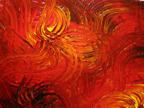 Large Red Abstract Painting Textured Wall Art Original Passionate Home