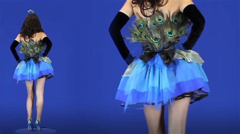 Blue Peacock Beauty Costume Youtube