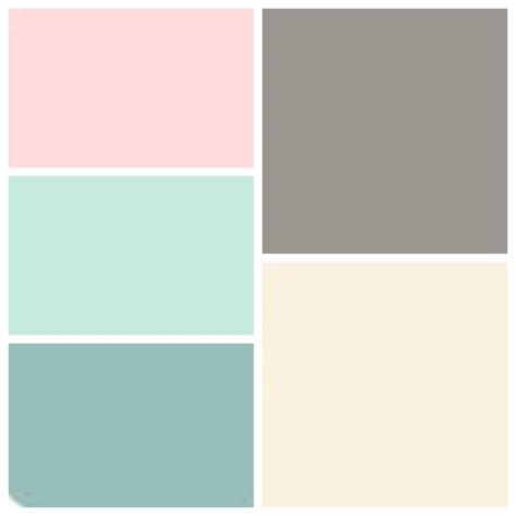 Dusty Teal Dusty Aqua Pink Blush Muted Gray And Soft Ivory My