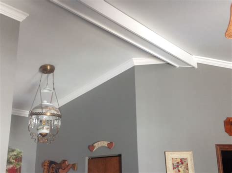 Instead, it sits at an angle between the wall and ceiling and connects to. Crown Molding Vaulted Ceiling Beams | Taraba Home Review
