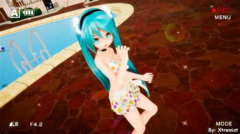 Mmd Api Miku Polka Dot Bikini Dear Cocoa Girls Youtube