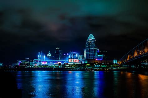 Reds Stadium At Night Rcincinnati