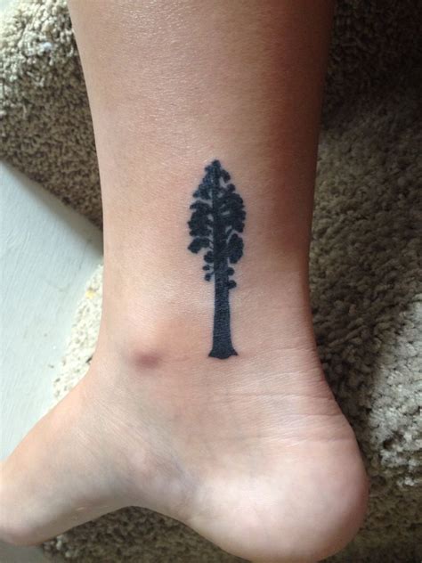 Sequoia Tree Tattoo Tree Tattoo Tattoos Small Star Tattoos