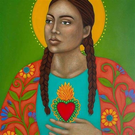 Sacred Heart Portrait Goddess Art Paper Giclee Print Of Etsy In 2020