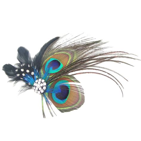 cute peacock feather bridal wedding hair clip headpiece hair accessory g1l5 ebay