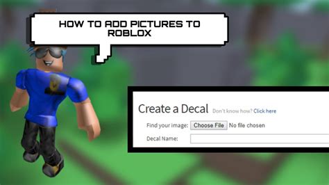 How To Upload Your Own Pictures To Roblox Youtube