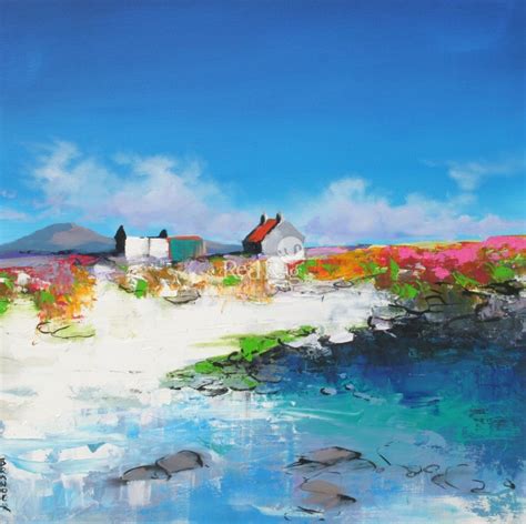 Beach Cove By Scottish Contemporary Artist Garry Brander