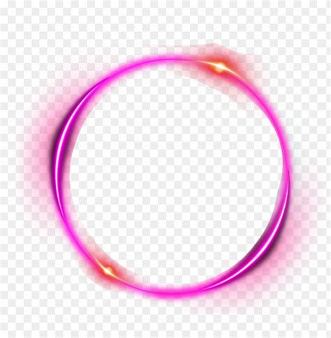 Free Download Hd Png Purple Outline Circle Glow Light Effect Png