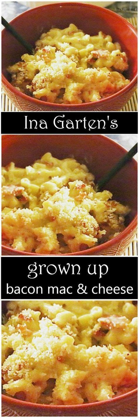 Add 2 tablespoons salt and the macaroni and cook for exactly 4 minutes. Ina Garten's Grown Up Bacon Mac and Cheese | Recipe | Ina ...