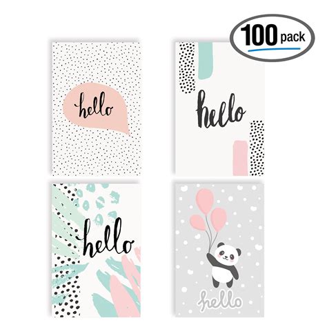 Hello Greeting Cards All Occasion Cards 100 Pack 4 X 6 Inch 4 Fun