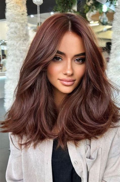 50 cozy fall hair colour ideas for a stylish season auburn with burgundy undertones
